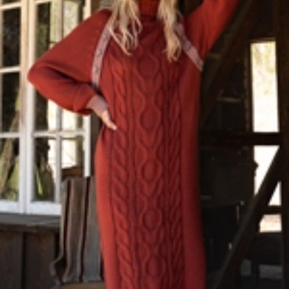 Limited Stock ! Knit Sweater Dress- - Picture 2 of 5